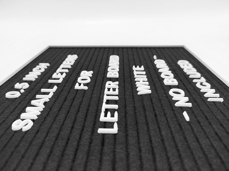 G GAMIT Felt Letter Board Letters Only - Pre-cut 0.5 Inch(1/2”) Tall White Letters 492pcs with Canvas Bag(No Board Included) - Image 4